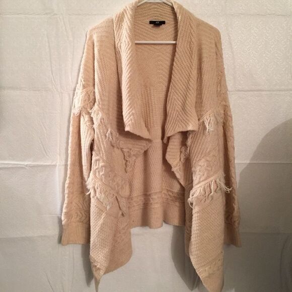 H&M Oversized Fringe Open Cardigan! - Picture 1 of 7